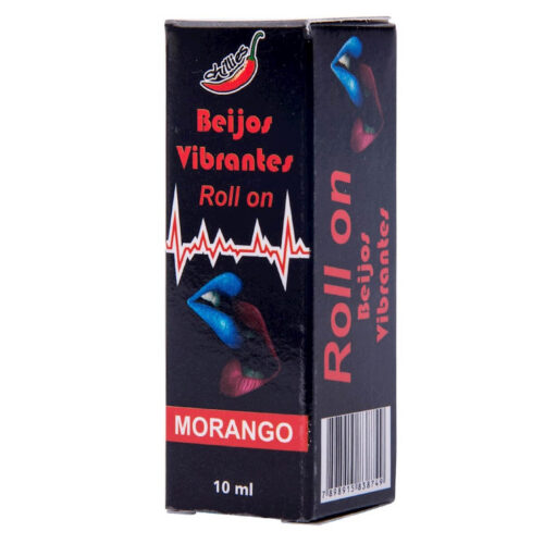 Beijos Vibrantes Roll on Morango 10ml Chillies
