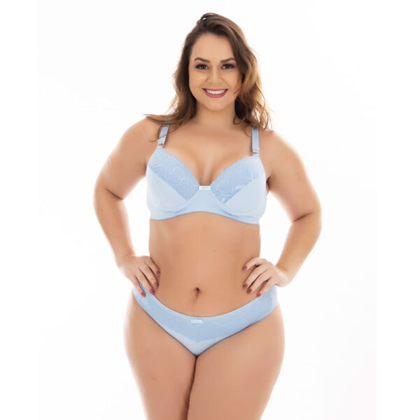 520PT-48-Azul-Claro_1 Conjunto Cris Plus Size com Detalhes em Renda Patitex