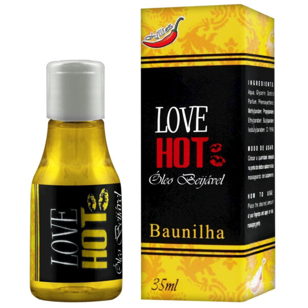 52CH_1 Love Hot Óleo Beijável de Baunilha 35ml Chillies