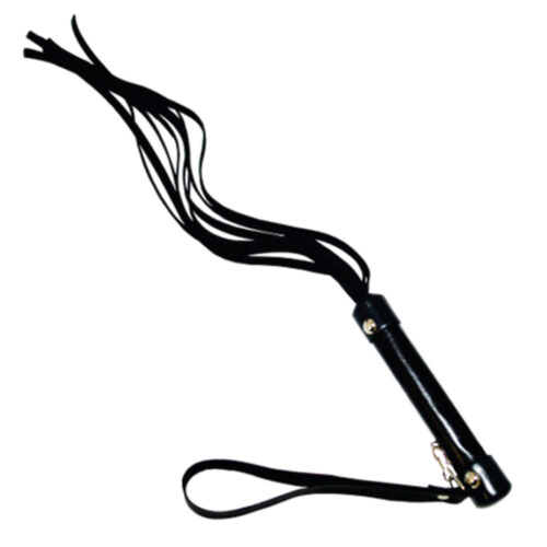 53-Preto_1 Chicote com 8 Tiras com 40cm Garji