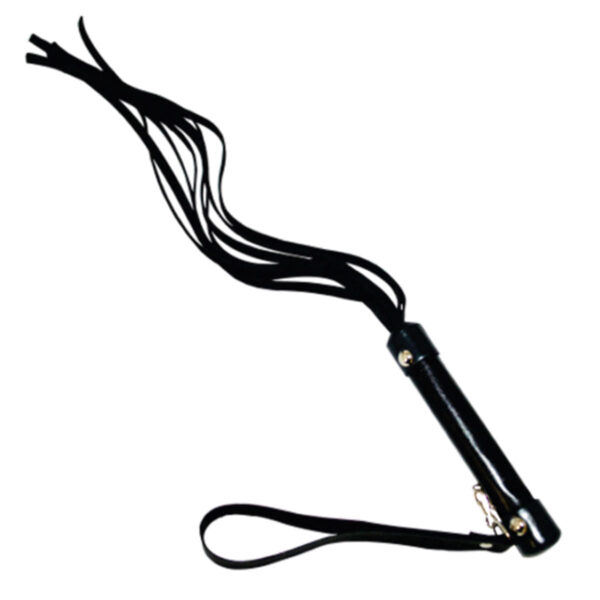 53-Preto_1 Chicote com 8 Tiras com 40cm Garji