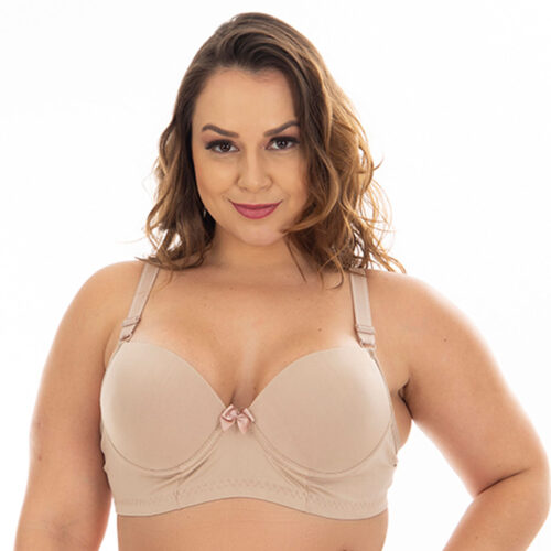 530PT-48-Chocolate_1 Sutiã Plus Size Reforçado Liso Patitex
