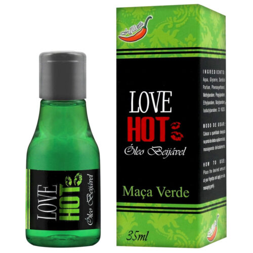 Love Hot Óleo Beijável de Maça Verde 35ml Chillies