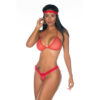 5443_1 Fantasia Conjunto Mini Noiva Fogosa em Tule Pimenta Sexy