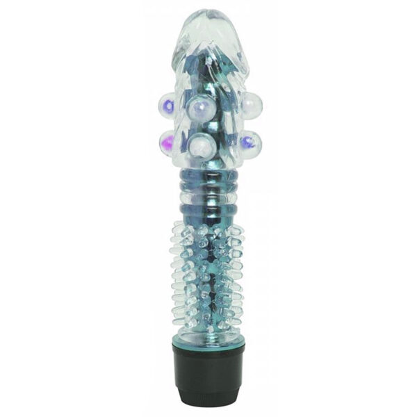 5462-Azul_1 G-Spot Vibrador Personal com Capa Peniana Texturizada Sexy Import
