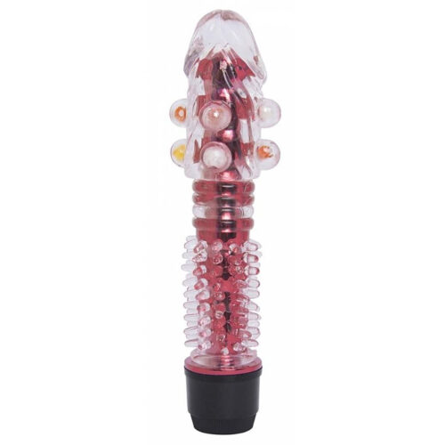 5462-Vermelho_1 G-Spot Vibrador Personal com Capa Peniana Texturizada Sexy Import