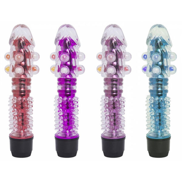 5462-Vermelho_2 G-Spot Vibrador Personal com Capa Peniana Texturizada Sexy Import