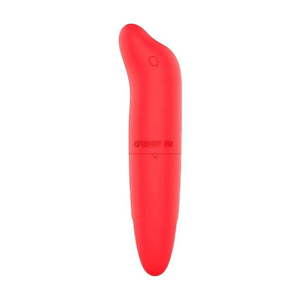 5712-Vermelho_1 Mini Vibrador Ponto G em Formato de Golfinho Miss Collection