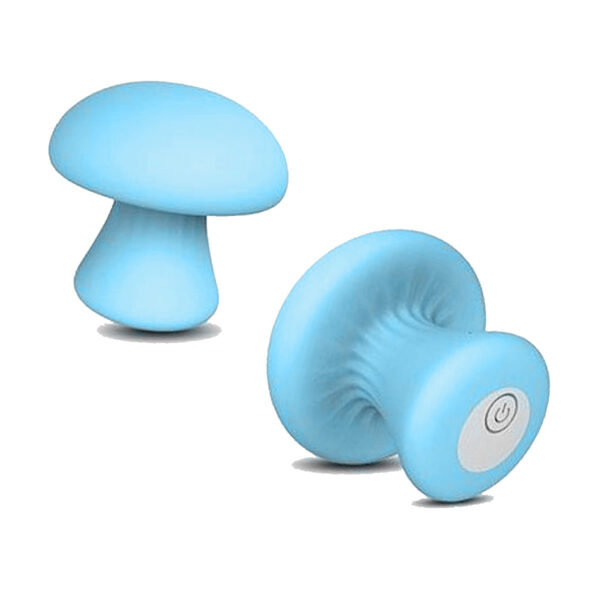 5787-Azul_1 S-Hande Mushroom Estimulador Clitoriano Recarregável com 9 Modos de Vibração Sexy Import