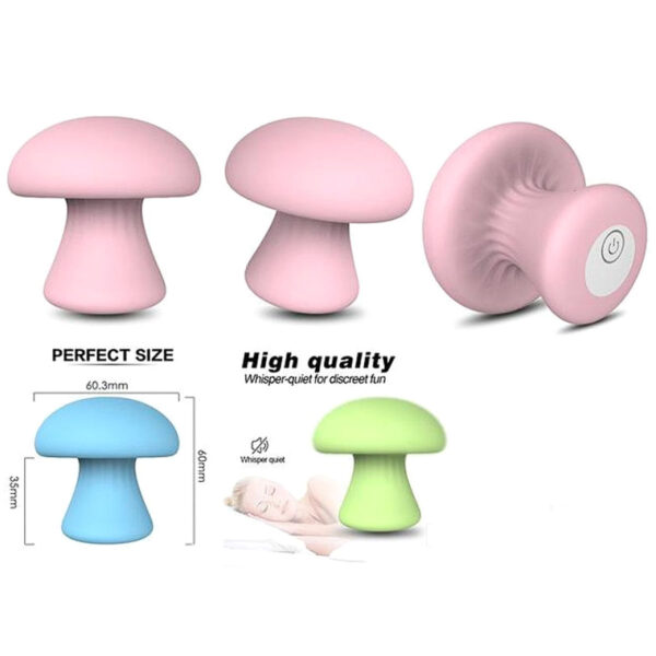 5787-Rosa_3 S-Hande Mushroom Estimulador Clitoriano Recarregável com 9 Modos de Vibração Sexy Import