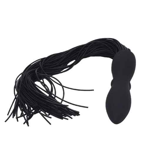 5815_1 Chicote em Silicone em Formato de Plug com Vibro Miss Collection