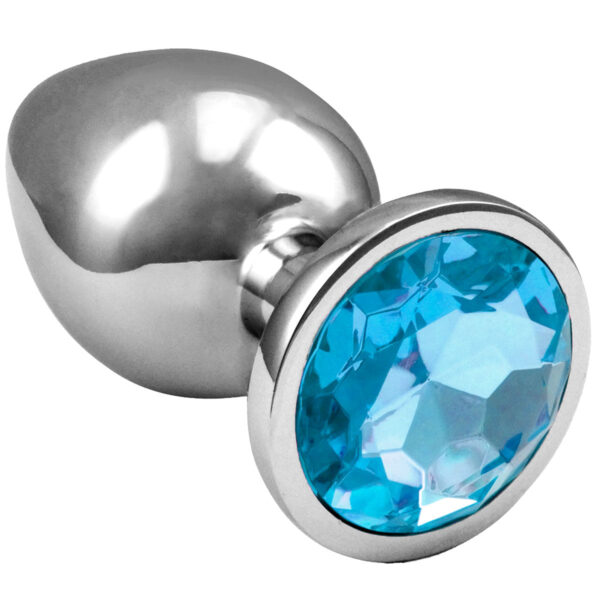 Plug Anal de Aço Inoxidável com Cristal Arredondado Sexy Import