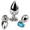 5848-P-Azul-Ceu_2 Plug Anal Cônico com Cristal Formato Coração P Sexy Import