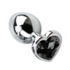 5848-P-Preto_1 Plug Anal Cônico com Cristal Formato Coração P Sexy Import