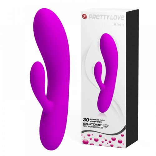 5915-Roxo_1 Pretty Love Alvin Vibrador Ponto G e Clitóris com 30 Modos de Vibração Sexy Import