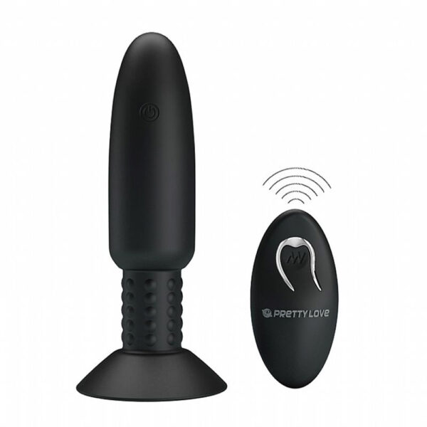 5963-Preto_1 Pretty Love Beaded For Extra Romantic Plug Anal Com Esferas Rotativas Sexy Import