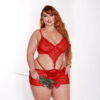 6.284-G1-Vermelho_1 Camisola Pura Tentação Plus Size Personalizável e Calcinha Coleção Metamorfose Tallyta Moda Apimenta