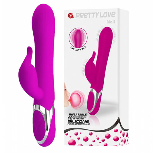 6027_1 Pretty Love Neil Vibrador de Ponto G com Estimulador Clitoriano Miss Collection