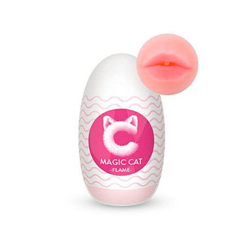 6440-Flame_1 Magic Cat Flame Egg em CyberSkin Formato Boca Sexy Import