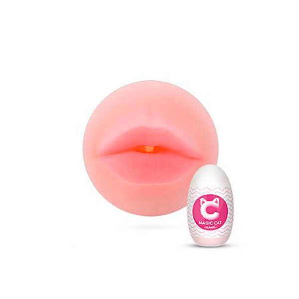 6440-Flame_2 Magic Cat Flame Egg em CyberSkin Formato Boca Sexy Import