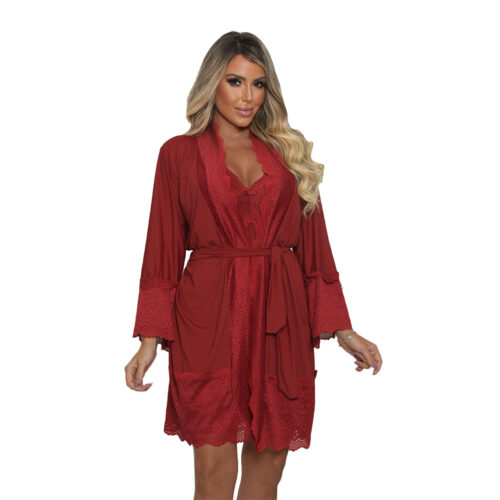 645-U-Divino_1 Robe Feminino Rendado com Amarração My Fábrica