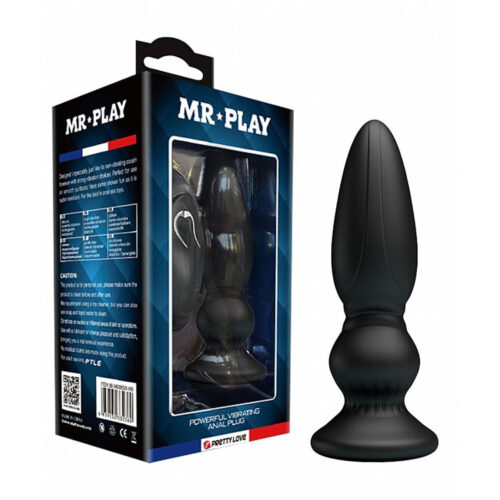 6456-Preto_1 Pretty Love Mr Play III Plug Anal com 12 Modos de Vibração Sexy Import