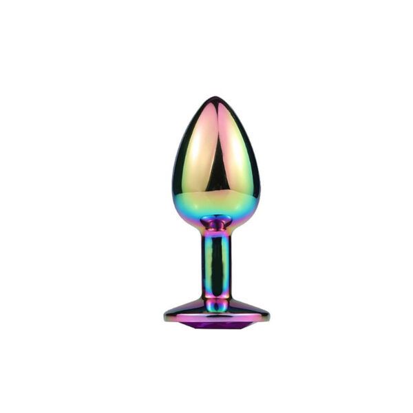 Plug Anal de Aço com Pedra de Cristal Tamanho G Sexy Import