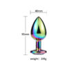 Plug Anal de Aço com Pedra de Cristal Tamanho G Sexy Import