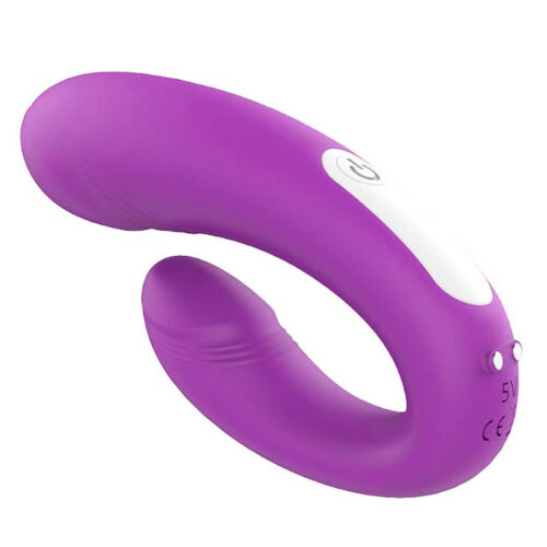 6612-Roxo_1 S-Hande Heart Sweety Massageador de Casal em Silicone Miss Collection