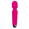 6757-Rosa-Neon_1-1 Massageador Varinha em Silicone com 20 Modos de Vibração Sexy Import