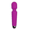 6757-Roxo_1-1 Massageador Varinha em Silicone com 20 Modos de Vibração Sexy Import