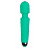 6757-Verde-Agua_1-1 Massageador Varinha em Silicone com 20 Modos de Vibração Sexy Import