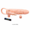 6822-Bege_2 Pretty Love Brave Man Capa Peniana com Estimulador Clitoriano 12,0 cm Sexy Import