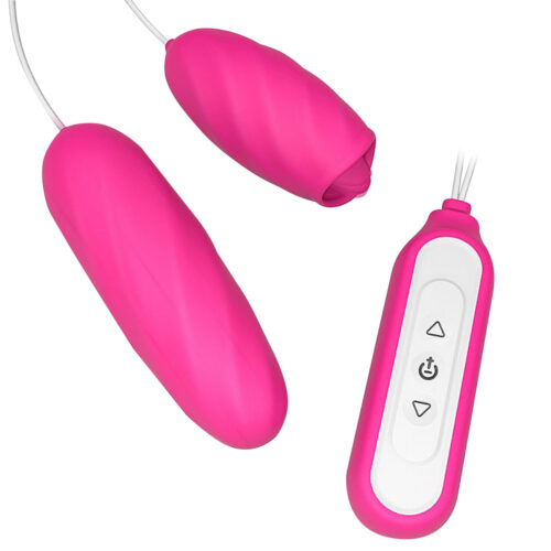 6914-Pink_1 Lycoris S-Hande Vibrador Bullet Duplo com 9 Modos de Vibração e Pulsação Sexy Import