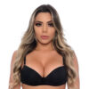 700PT-P-Preto_1 Sutiã Liso com Bojo e Detalhe em Lacinho Patitex