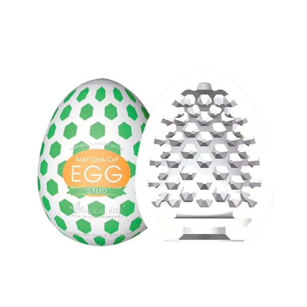 7018-Stud_1 Magical Kiss Easy Ona-Cap Egg Masturbador Masculino Texturizado Sexy Import