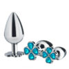 7044-P-Azul-Ceu_1 Trevo Plug Anal de Aço Tamanho P Sexy Import