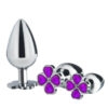 7044-P-Roxo_1 Trevo Plug Anal de Aço Tamanho P Sexy Import