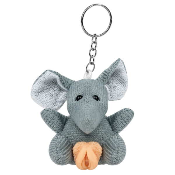 70F-Elefante_1 Chaveiro de Bichinho em PelĂșcia com Genital Vagina Pau Brasil