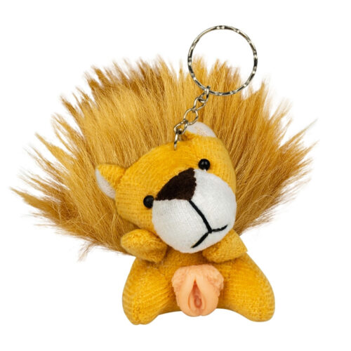 70F-Leao_1 Chaveiro de Bichinho em Pelúcia com Genital Vagina Pau Brasil