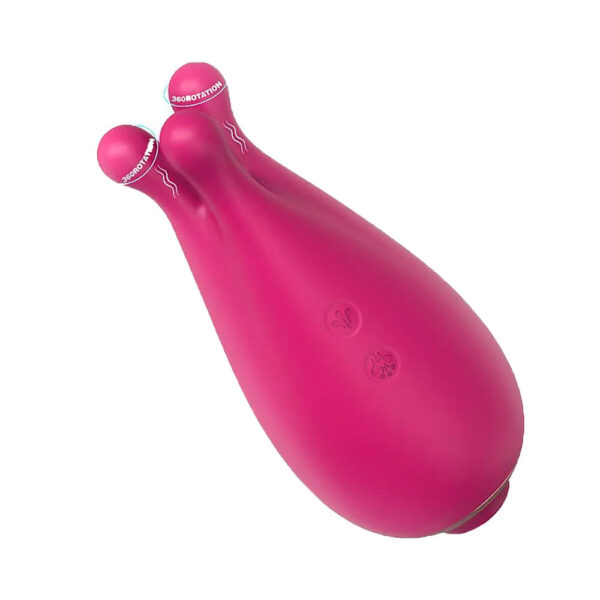 7258-Magenta_1 S-hande Kraken Vibrador de Clitóris com 9 Níveis de Vibração e 9 Modos de Pulsação Sexy Import