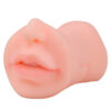 7267-Bege_3 S-Hande Masturbador Masculino em Cyberskin com Formato de Vagina e Boca Sexy Import
