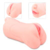 7267-Bege_4 S-Hande Masturbador Masculino em Cyberskin com Formato de Vagina e Boca Sexy Import