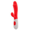 7273-Vermelho_1 Vibrador Ponto G com Estimulador de Clitóris com 10 Modos de Vibração Sexy