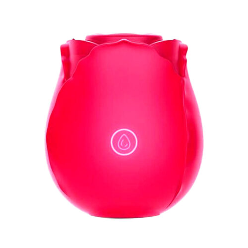 7288-Pink_1 Estimulador de Clitóris em Formato de Rosa com 10 Modos de Pulsação Sexy Import
