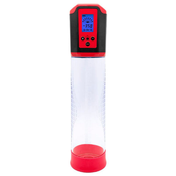 7290-Vermelho_1 Bomba Peniana Automática Recarregável com Painel em LCD e 8 Modos de Intensidades Sexy Import