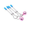 Kit Sado Rapousa com 4 peças Azul e Rosa - Kit Rabo de Raposa, Tiara de Orelhas, Grampos para os Seios e Gargantilha Sexy Import