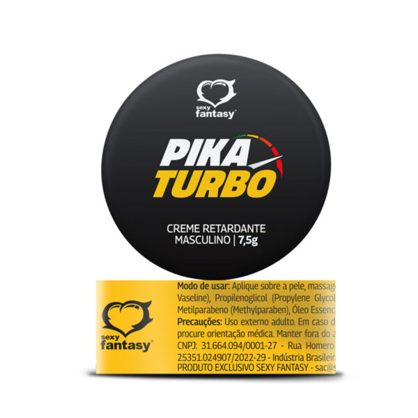Pika Turbo Creme Retardante Masculino 7,5g Sexy Fantasy