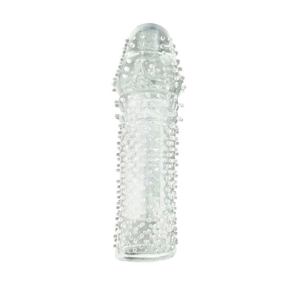 Capa Peniana com Textura em Gel Transparente 14,5 x 3,5 cm Sexy Import