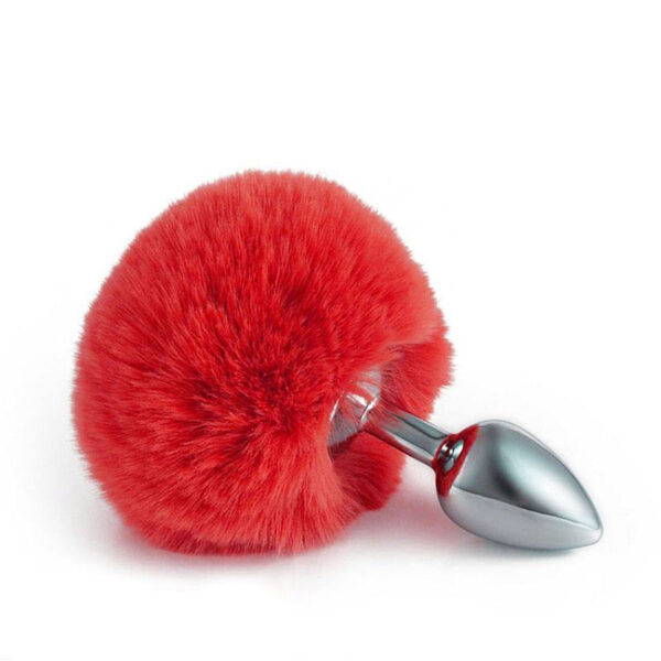 Kit Plug Anal Rabo de Coelho, Tiara de Orelhas, Grampos para Mamilos e Gargantilha Sexy Import
